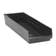 QUANTUM STORAGE SYSTEMS QSB114CO Shelf Bin,Black,Polypropylene,4 in 5LY66