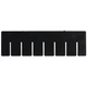 QUANTUM STORAGE SYSTEMS DS92035CO Divider,Black,PPC,10 7/8 in,PK6 11M581