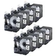 8x A45803 Black on White Label Tape Work For Dymo D1 0.7'' LabelManager 450 400