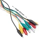 WGGE WG-026 50 Pieces and 5 Colors Test Lead Set & Alligator Clips (20.5 inches)