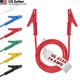 EDGELEC 14 Gauge 6pcs/3.3Ft Alligator Clips Electrical 3.3 Ft(1m)-6 Colors 