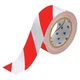 Brady 104318 Floor Marking Tape, Polyester, Striped, Red, White, 2 In W., 8 Mil