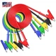 Goupchn 5PCS Alligator Clips Test Leads Dual Ended Crocodile Wire Cable with Ins