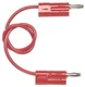 1PK POMONA FLUKE ELECTRONICS HB-60-2 BANANA PLUG PATCH CORD (RED)